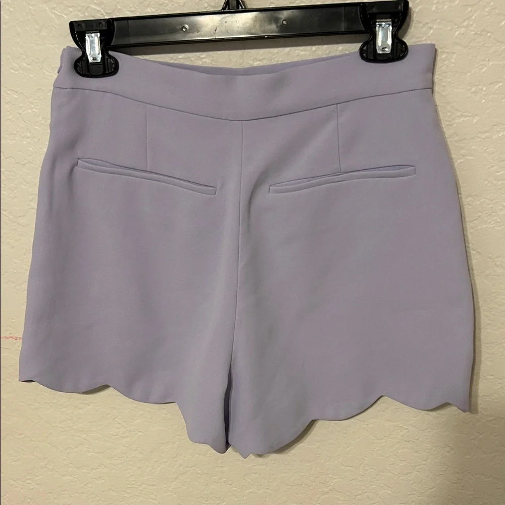 🪗 Wilfred High Waist Lavender/lilac Shorts scalloped hem size 6 GUC..